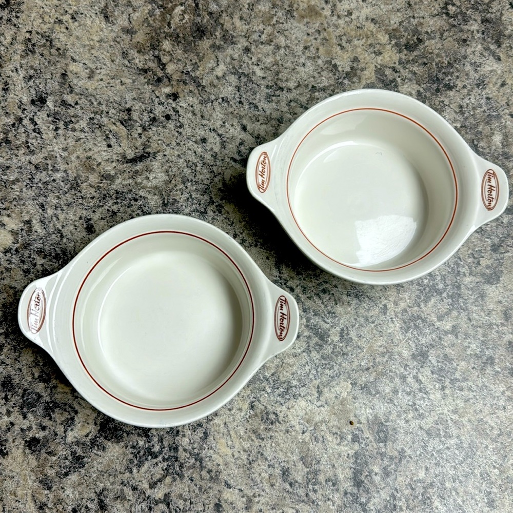 Lot of 2 Tim Hortons Soup Bowls
